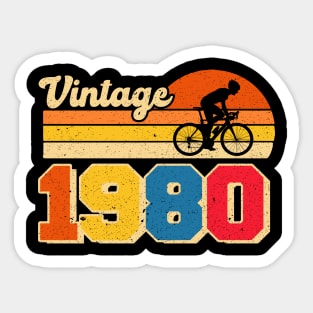 40th Cycling Birthday Gift Custom Vintage 1984 Birthday Gift For Men 40th Birthday Tee For Dad copy Sticker